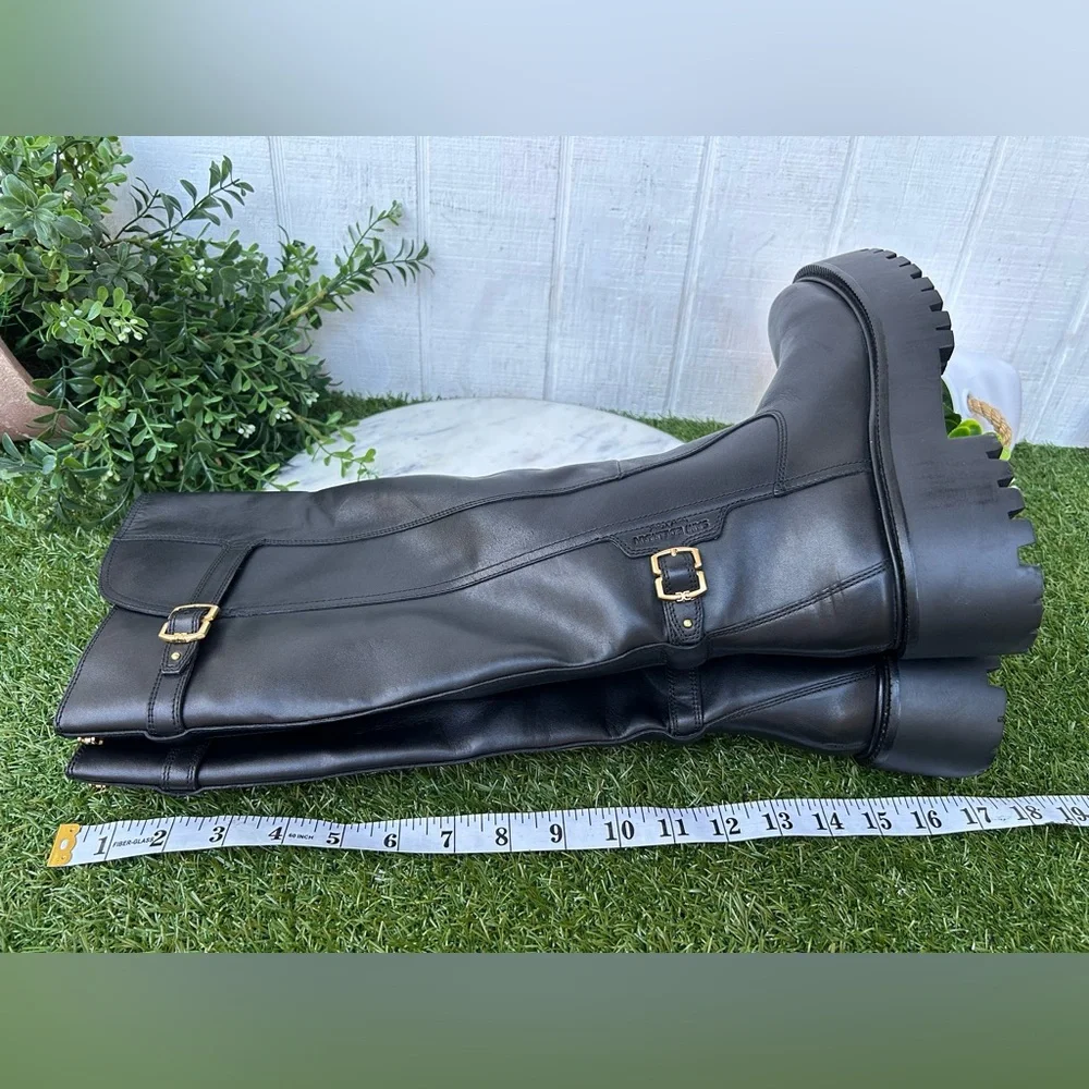 Sam Edelman ELAYNA TALL BOOT size 6 NEW  $275 COLOR: Black Leather